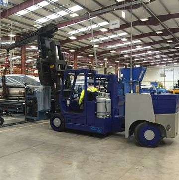 The Versa-Lift forklift moving equipment